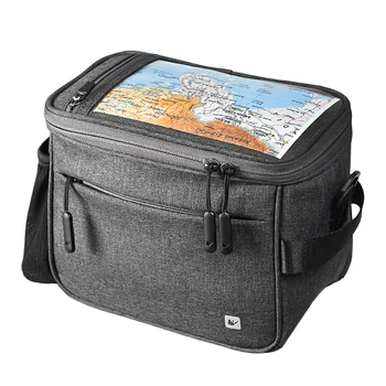

Bicycle Bag 4.5L Bike Handlebar Bag Waterproof Cycling Bicycle Handle Bar Front Bag Basket Shoulder Bag with Rain Cover