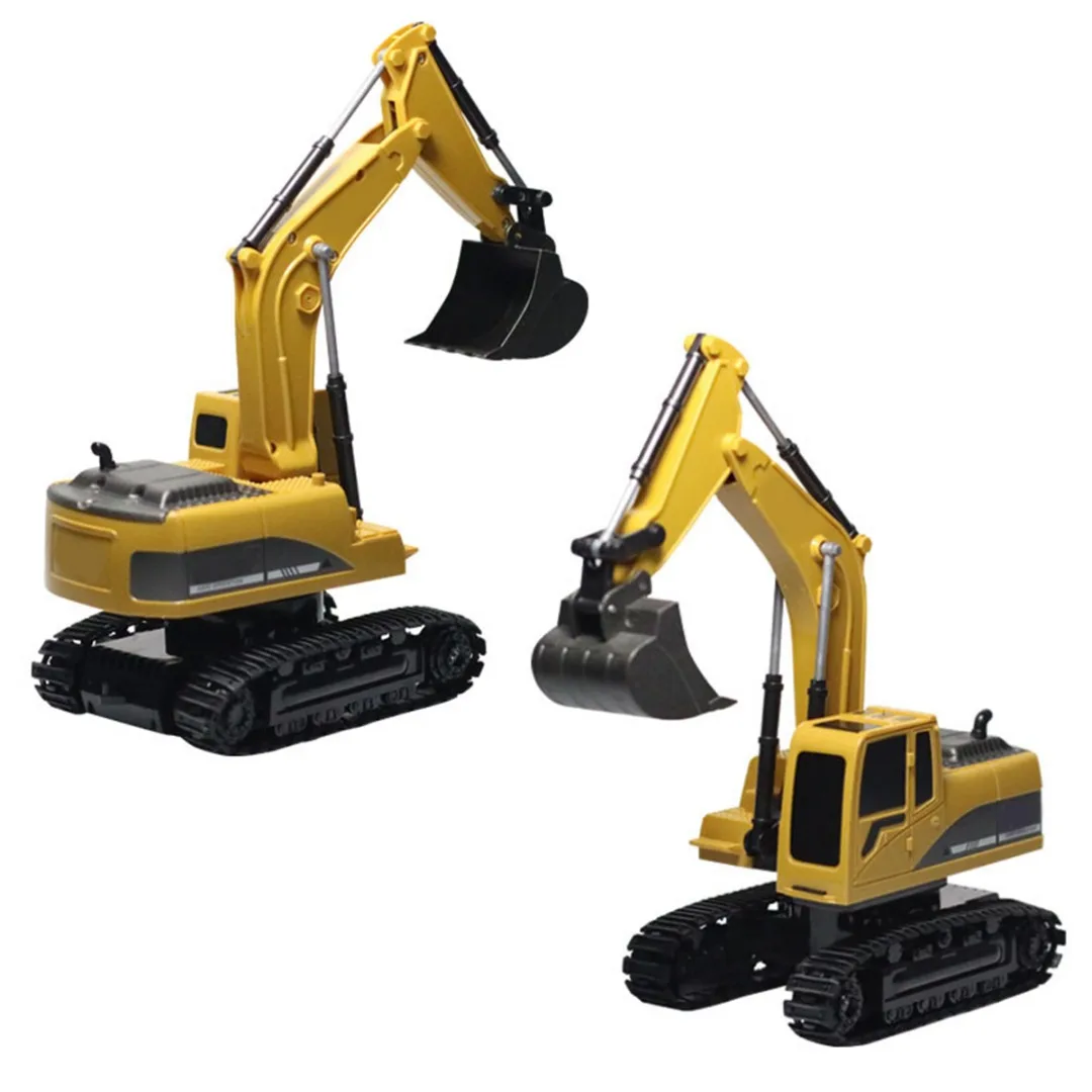 Hot Sales New 1:24 RC Truck Excavator 6 Channel Full Function Wireless Remote Control Excavator Vehicle Kids Toy Gift