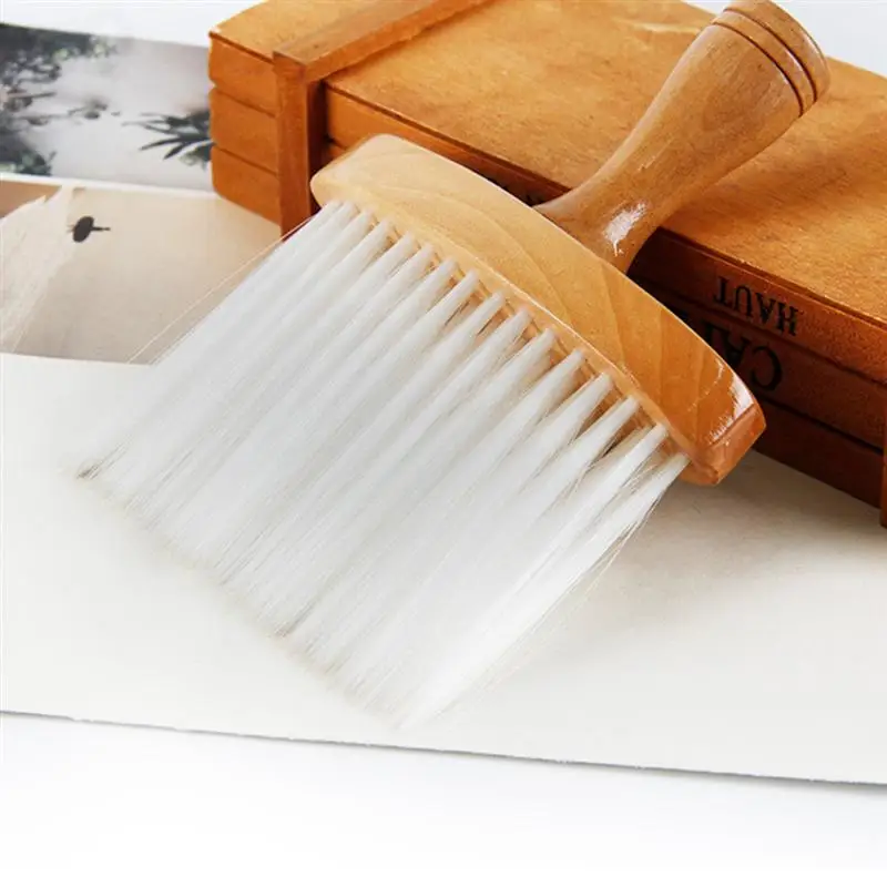 Salon Brush Neck Hairdressing Face Fiber Banister Brush Hair Cutting