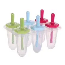 6 шт. самодельный лед-Леденец формы для мороженого комбинированный набор многоразовые PP плесень безопасный для леденца пресс формы аксессуары для кухни производитель кубиков льда