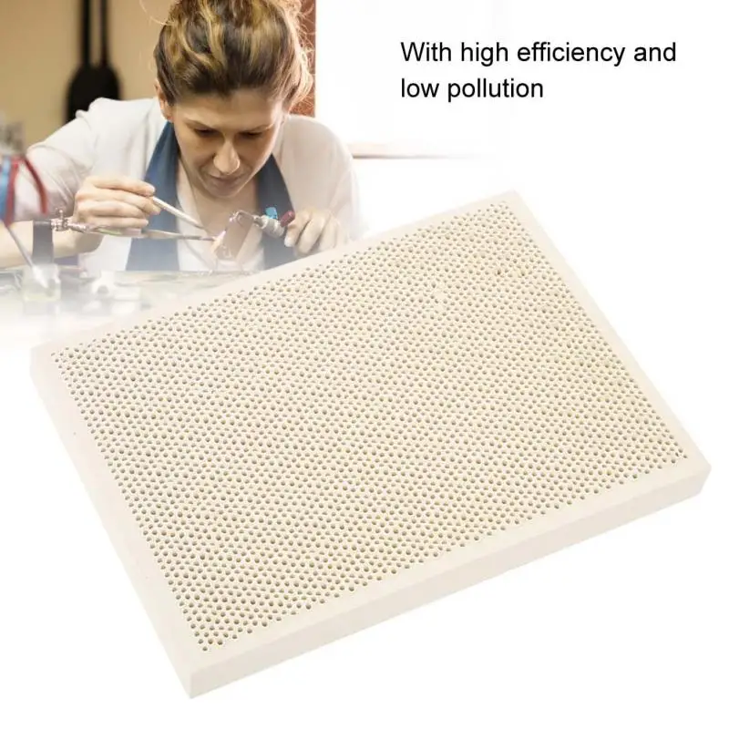 

1PC Ceramic Soldering board ceramic solder board Jewelry heating paint printing drying 135 * 95 * 13mm jewellery tool b