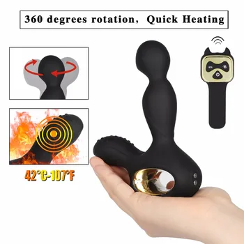 360 Rotation Smart Heating Prostate Massager Wireless Remote 10 Vibrating Anal Plugs G-Spot Stimulation Vibrator Anal Sex Toys 3