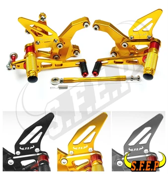 

CNC Adjustable Rear Sets Footrests Foot Pegs For Kawasaki Z900 2017-2018-2019