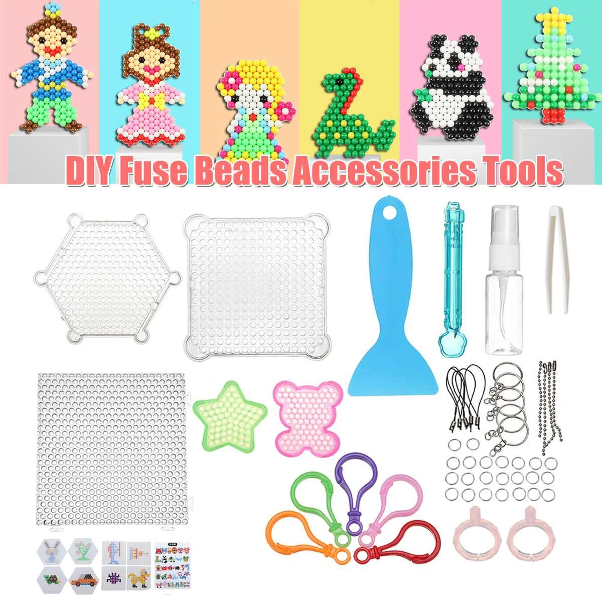 

DIY Fuse Beads Water Sticky Beads Art Craft Toys Accessories Tools