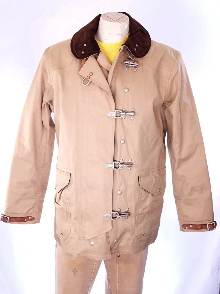 POLO RALPH LAUREN MEN'S FIREMAN'S TOGGLE COAT BROWNSTONE