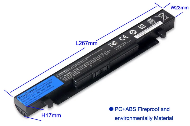Kingsener-bateria do Portátil para Asus A41-x550a X550c X452e X450l X550 A450 A550 F450 R409 R510 X450 F550 F552 K450 K550 P450 - Imagem 5