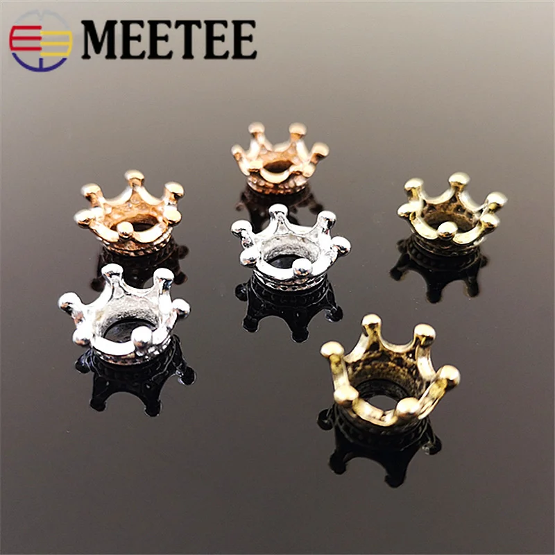

Meetee 40pcs 12x13MM Crown Girls Children Hair Jewelry buckle Accessories Decor Clothes Handmade Sewing DIY Craft Supplies AP516