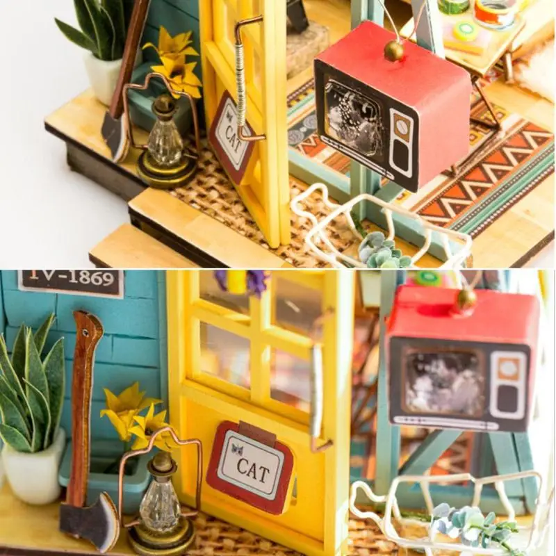 الأطفال مصغرة دمية كيت أثاث مضيء لعب مجموعات DIY زينة الحلي لعبة نتظاهر اللعب هدية عيد ميلاد للأطفال الأطفال مصغرة دمية كيت أثاث مضيء لعب مجموعات DIY زينة الحلي لعبة نتظاهر اللعب هدية عيد ميلاد للأطفال