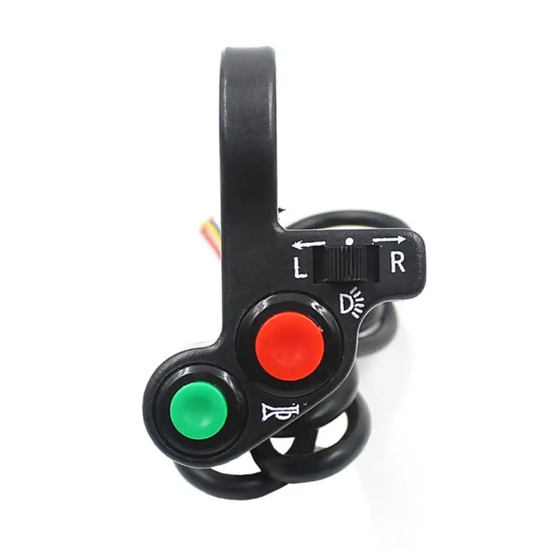 Мотоцикл электрический велосипед/Фонари скутера сигнал поворота и рупорный переключатель кнопка включения/выключения W/красные зеленые кнопки 22 мм Диаметр руля