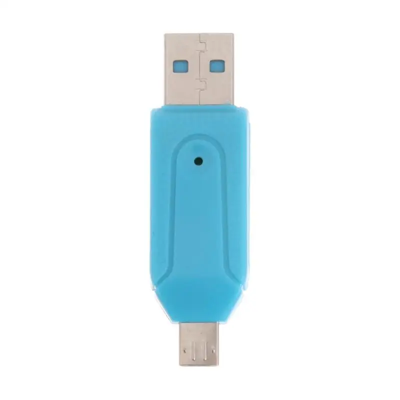 2-в-1 USB OTG картридер Micro USB OTG TF/SD Card Reader компьютер телефон удлинитель-переходник Flash Drive адаптер для смартфона