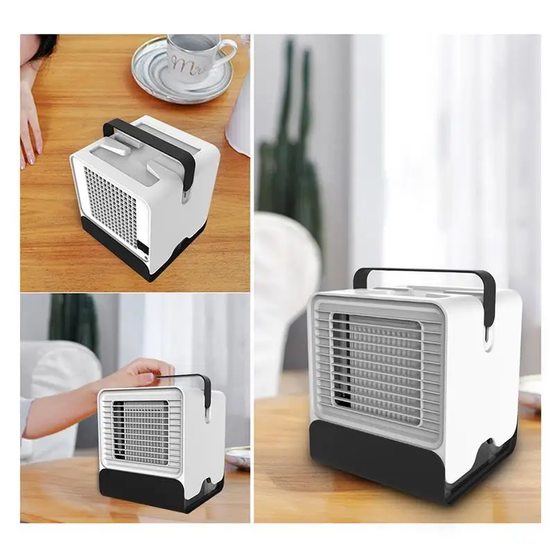 

Mini USB Small Cooling Fan Air Cooler Negative Ion Air Conditioning Fan Water Humidifier for Household Dormitory Office Use