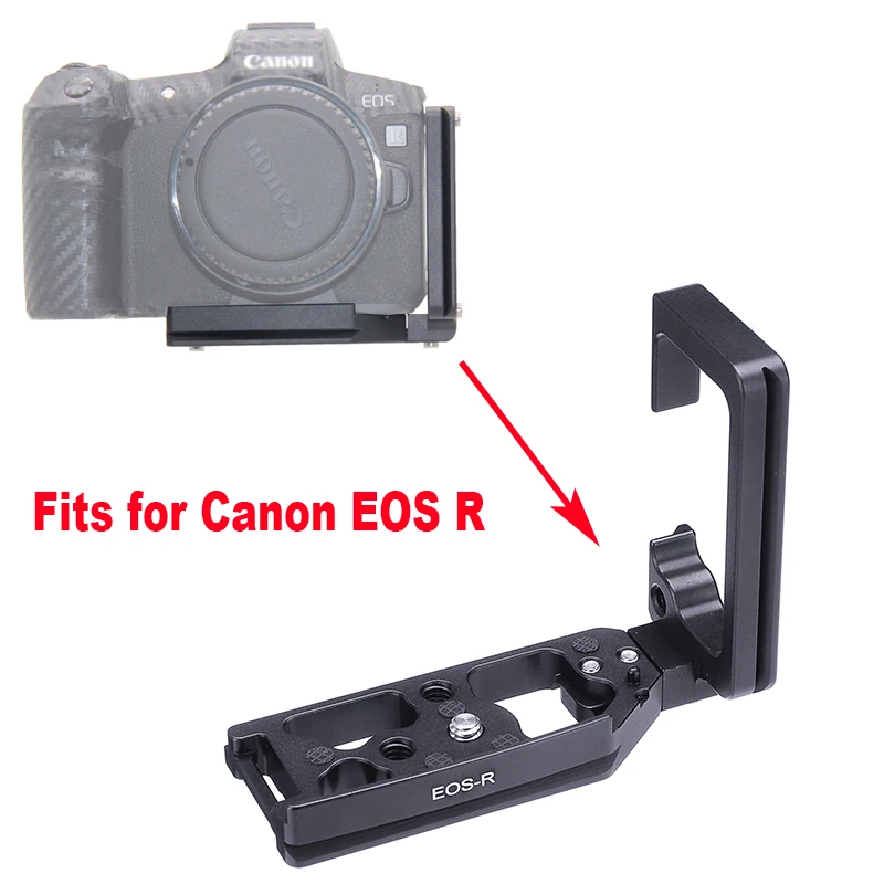 

Hot Aluminum Alloy Vertical L Type Bracket Tripod Quick Release Plate Base Handle Grip Holder For Canon EOS R Camera Black