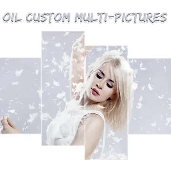 

AZQSD Custom Photo Oil Painting By Number Multi-Pictures Home Decor DIY Coloring Painting Abstract Wedding/Family/Birthday Gift