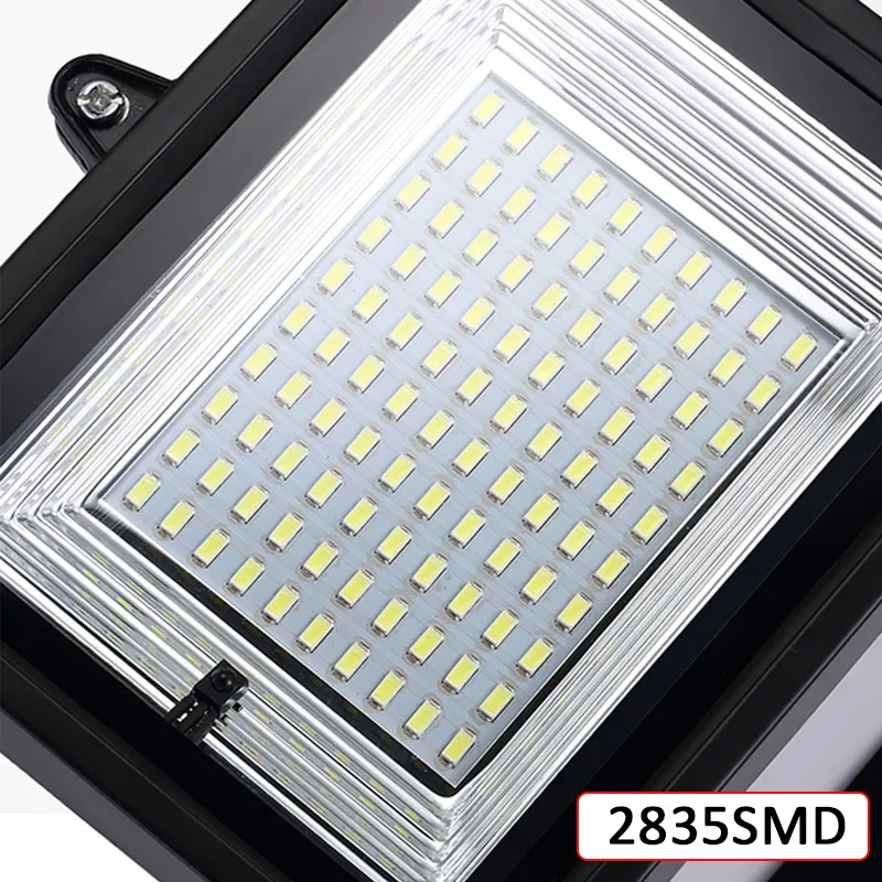 2-IN-1 2PCS 30/60/80/100 LED Solar Lights Outdoor with Remote Control Waterproof Super Bright Solar Flood Light Wall Light