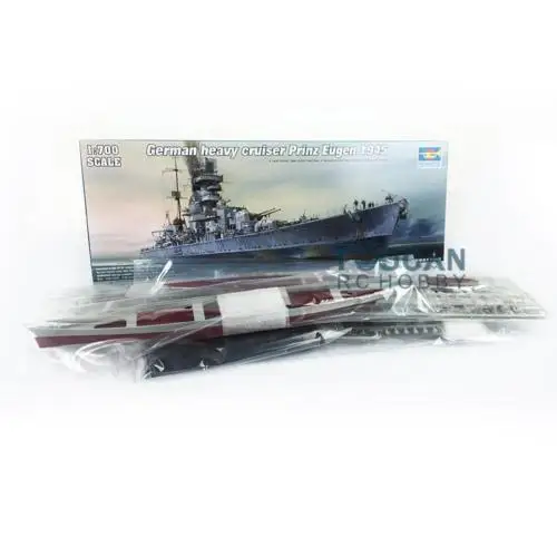 Комплект модели Trumpeter 1/700 05767 немецкая модель Cruiser prinz Eugen 1945 статическая Военная