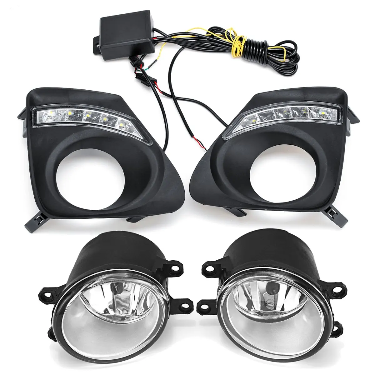 

Car Flashing DRL Daytime Running Lights Daylight Fog Lamp Cover w/Turn Signal Lamp w/Wire harness For Toyota Corolla 2011-2013