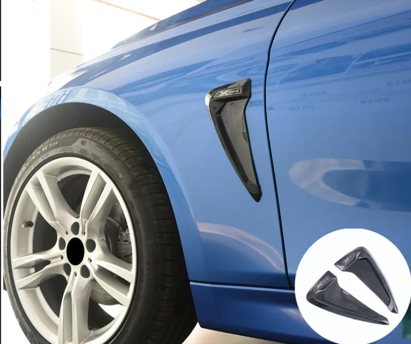 

Car-styling Front Fender Side Air Vent Cover Trim Sticker For BMW X Series X5 F15 X5M F85 Shark Gills Side Vent Accessories