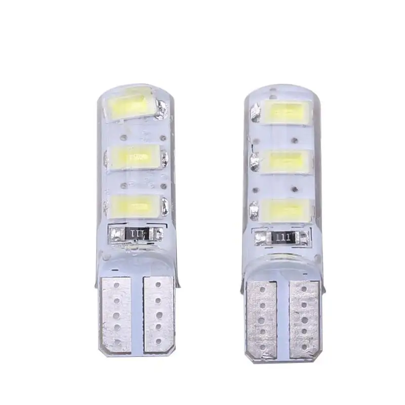 2 шт. 5 Вт 6 светодиодный s 5730 SMD W5W T10 Автомобильный светильник с силиконовым
