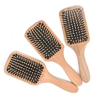 

1pcs Health Care Anti Static Natural Wooden Bamboo Hair Vent Brush Brushes Care And Beauty Spa Salon Hairdressing Massager Comb