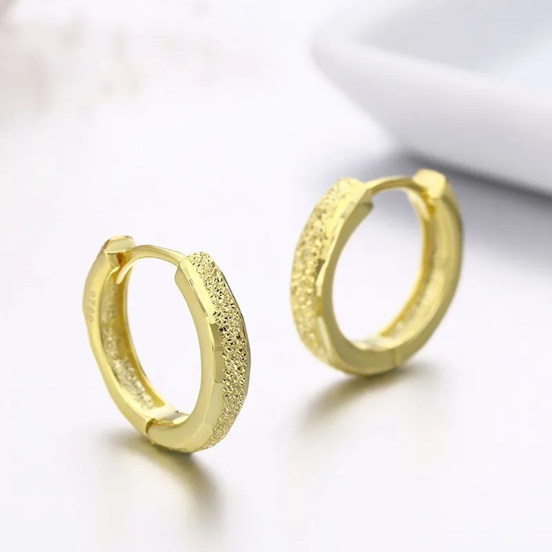 Серьги кольца женские из серебра 925 пробы с блестками|Серьги-кольца| |