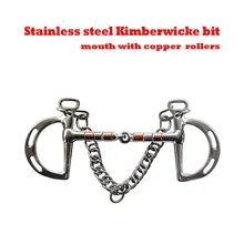 Нержавеющая сталь конский бит Kimberwicke бит твердый шарнирный рот с крюком и бинокулярной цепью конское оборудование