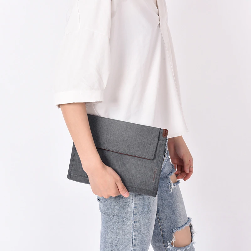 Waterproof Men's Business Office Bag Women's Document Bag Portable Oxford Notebook Pouch Passport Cover Accessories Supplies