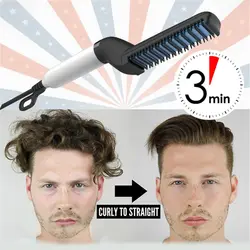 Щипцы для завивки волос M Styler для мужчин все в одном керамическом выпрямлении волос гребень выпрямитель набор для завивки волос для мужчин