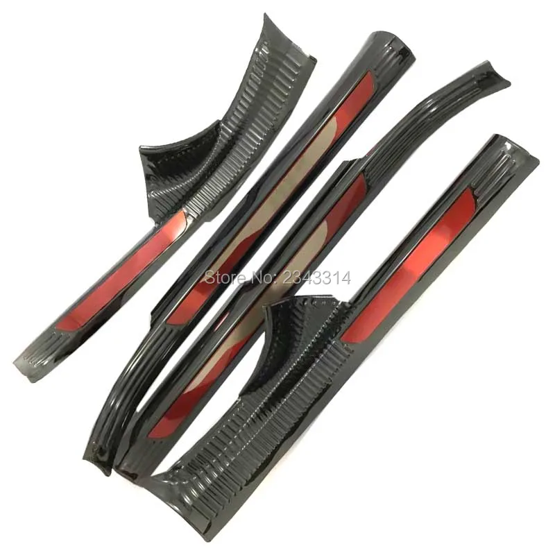 

For Skoda Karoq 2017 2018 Stainless Interior Scuff Plate Door Sill Protector Trim Kick Guard Pedal Step Cover Car Accessories