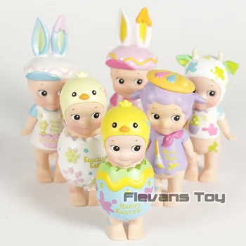 

6pcs/set Sonny Angel Figure 2018 Version Happy Easter Series PVC Action Figures Toys Dolls Gift for Kids Children