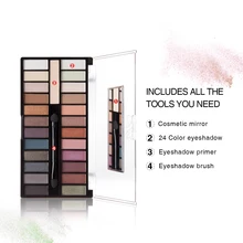 24 Warna Eye Shadow Disc Mudah Alami Memakai Mutiara dan Matt Tahan Air Eyeshadow Palet Eye Makeup Kosmetik(China)