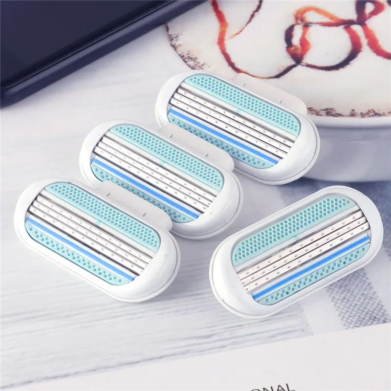 spesifikasi 12 Pcs lot Lembut Kecantikan Cukur Pisau Cukur untuk Wanita Safety Wanita Rautan Pisau Cukur untuk Venuse Pisau Cukur