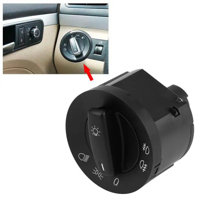Headlight Fog Lamp Control Switch Button for VW Golf MK5 6 Jetta MK3