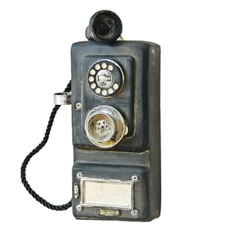 

Wall-Mounted Telephone Vintage Nostalgic Crafts Vintage Old-Fashioned Wall Telephone Models