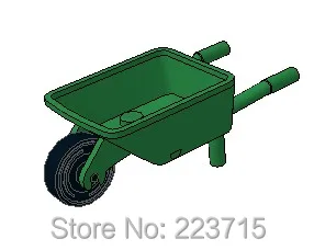 

*Mini Wheel Barrow* K98288 5 pcs DIY enlighten block brick part No. 98288 Compatible With Other Assembles Particles