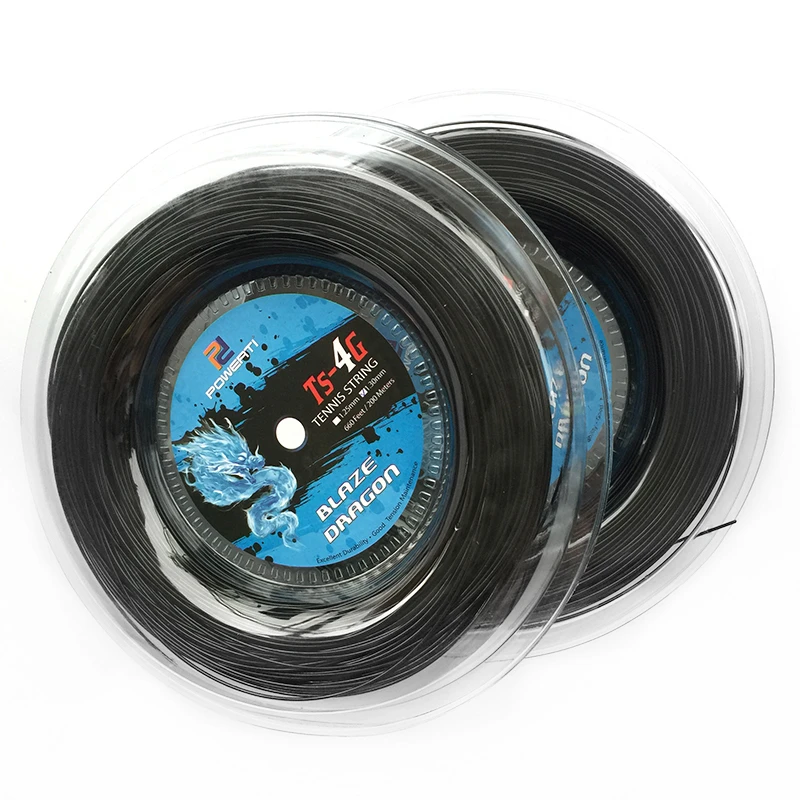 HERCHR TS 4G Tennis String Reel – 200m/656ft Polyester String For Rackets, Durable & High Spin