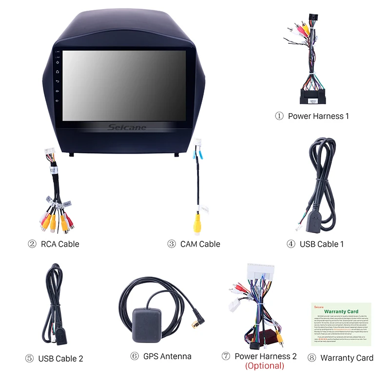 Seicane Android 8,1 gps навигация Авто Радио 9 дюймов стерео для 2009- hyundai IX35 мультимедийный плеер с USB Bluetooth