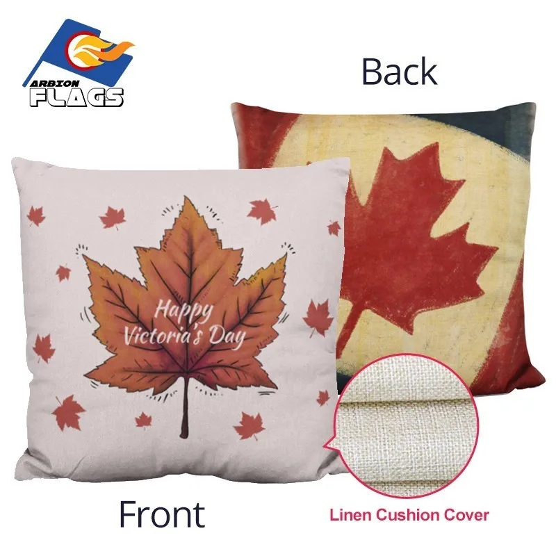 

Maple Leaf Custom Cushion Cover Decoration Home 40X40 cm Plain Linen for Sofa Seat Chair Print New Sale Car Decorative pillows