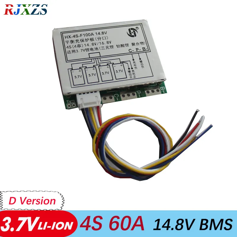 Защитная плата BMS PCM для аккумуляторов литий ионная 14 8 в 16 18650 с балансиром ионной