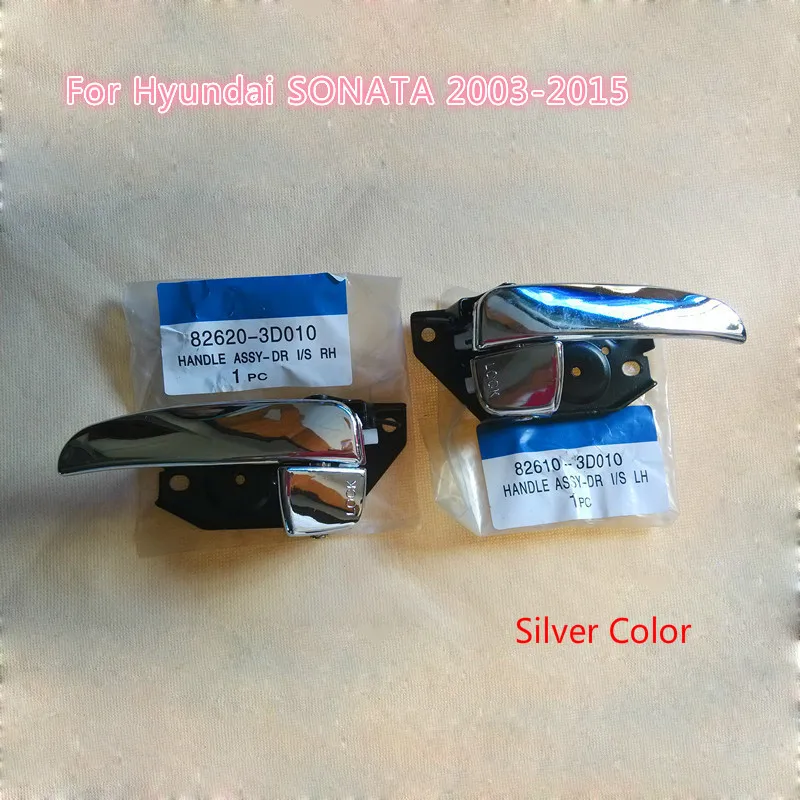 

WL CAR STYLING DOOR HANDLES BLACK COLOR INTERIOR LEFT&RIGHT DOOR HANDLE FOR Hyundai SONATA2003-2015. PART NUMBER:82610-3D010