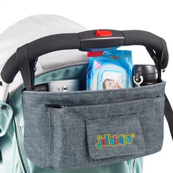 

2018 Universial Stroller Organizer With adjustable straps Oxford Diaper Bottle Storage Buggy Bag Cup Holder For Mom Dad