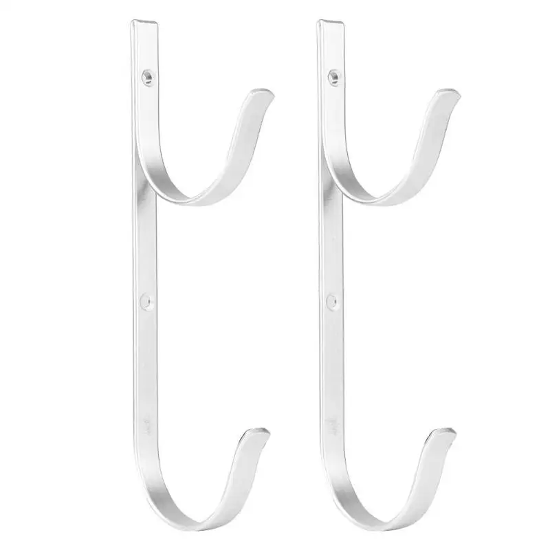 

2pcs Aluminium Alloy Telescopic Bar Hook Swimming Pole Hanger Organizer