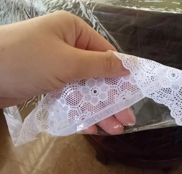  New PVC Soft Glass Lace Christmas Tablecloth Waterproof Round Rectangle Transparent Oil Proof Table