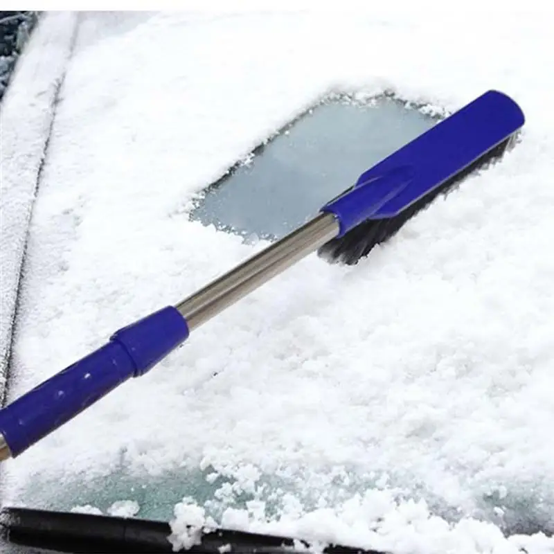 1 Pc Telescopic Windshield Window Extra Long Multifunction Snow Shovel Cleaning Tool Brush Scraper for Cars Trucks SUV