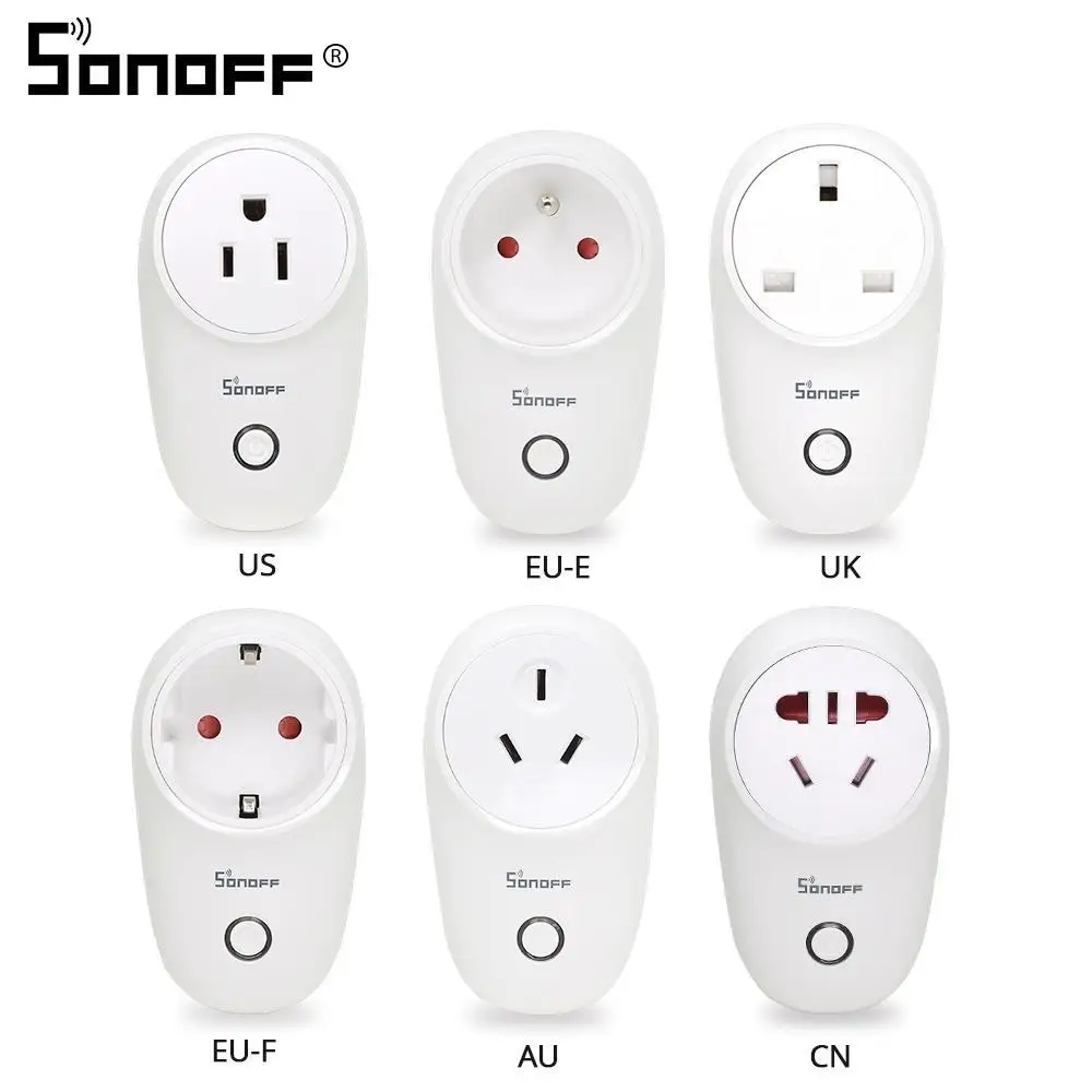 

Sonoff S26 Basic WiFi Smart Socket AU/CN/EU/UK/US Wireless Plug Smart Home Switch Power Sockets Work With Alexa Google Assistant