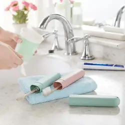 1 шт. чехол для зубных щеток коробка аксессуары для ванной комнаты наборы портативный антибактериальный домашний путешествия походная