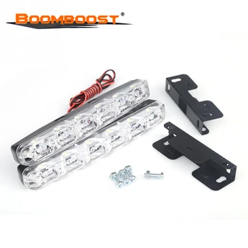 

2x PICS Driving Lamps Car-syling Super Bright Harpoon White 12V Safety 6 LEDS car fog lights car Running Light