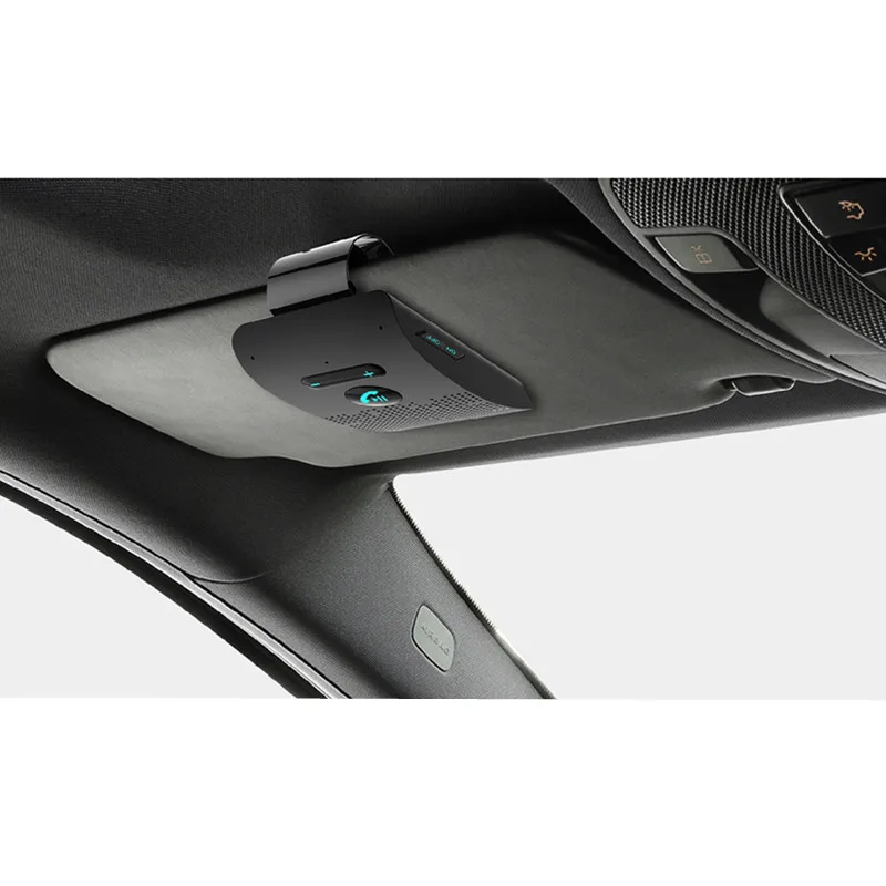 Tanie Bezprzewodowy samochodowy Bluetooth V4.2 samochodowy zestaw głośnomówiący Bluetooth bezprzewodowy głośnik do telefonu Bluetooth osłona przeciwsłoneczna klip głośnomówiący