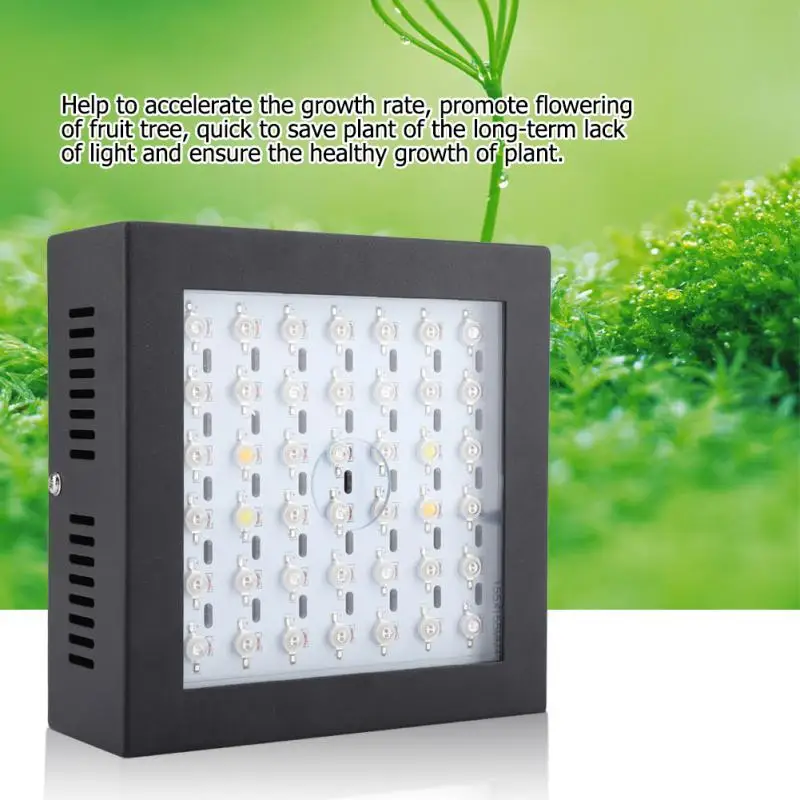 

85V-265V 80W LED Grow Light 42Pcs LEDs Grow Light Indoor Growing Lamp for Greenhouse Plants Vegetable Flower Growth
