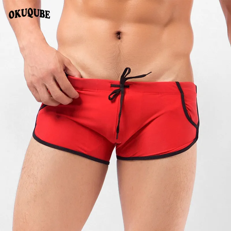 

New Swimwear Men Sexy Swimming Trunks Sunga Hot Swimsuit Mens Swim Briefs Beach Shorts Mayo De Praia Homens Maillot De Bain 2019