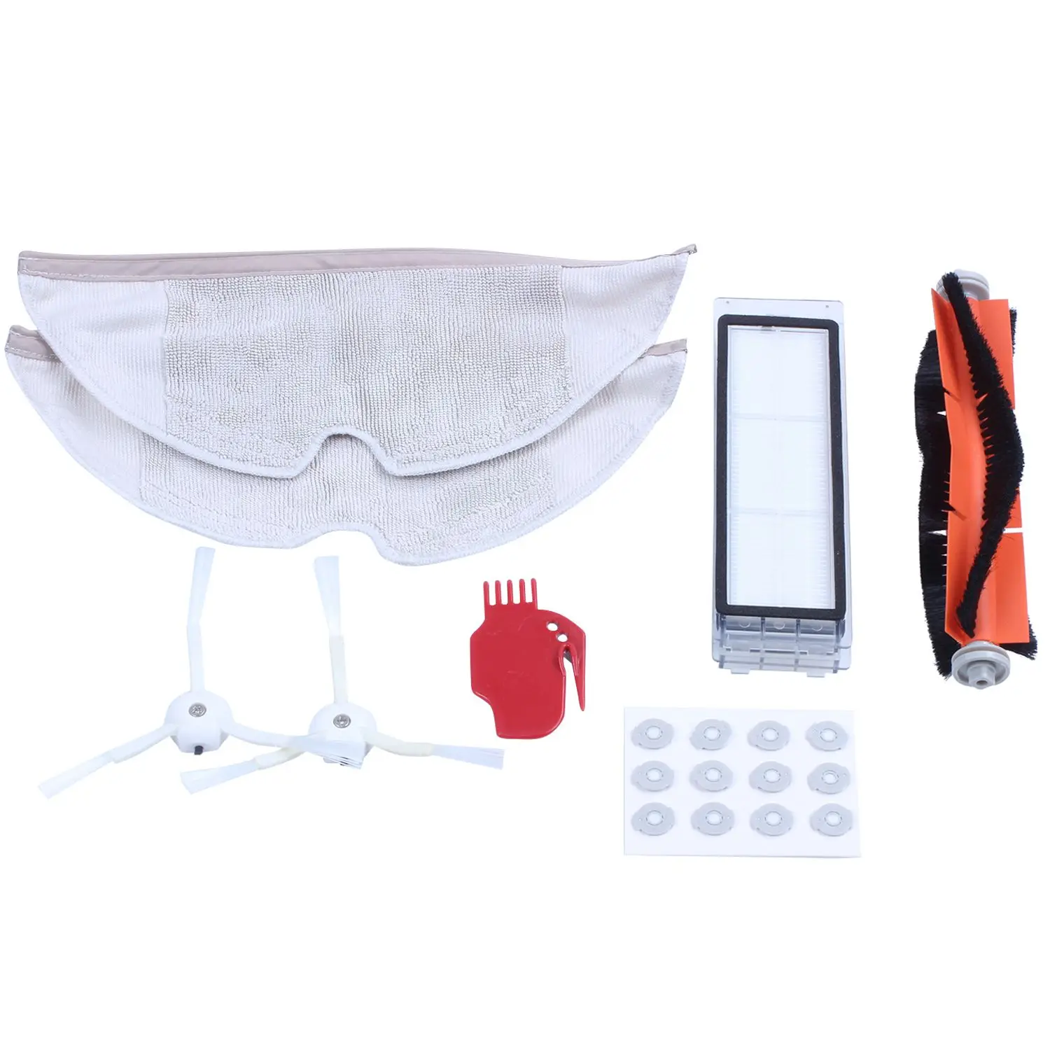 

Suitable for Xiaomi Roborock S50 S51 Parts Vacuum Cleaner 2x HEPA Filter Mop Cloths Main Brush Tool Side Brush Water tank filt